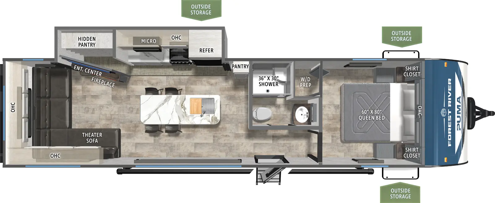 Puma 290RL Floorplan